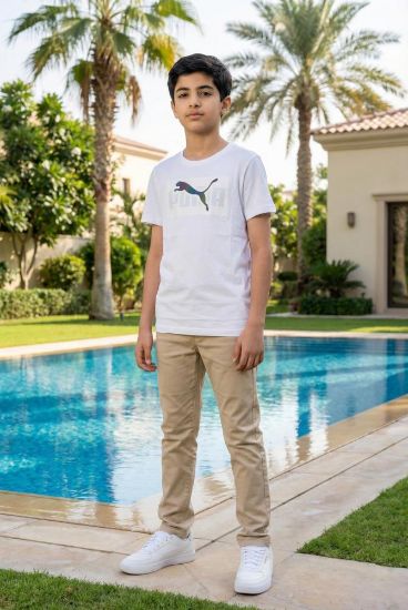 صورة تيشيرت بوما ابيض  ولادي